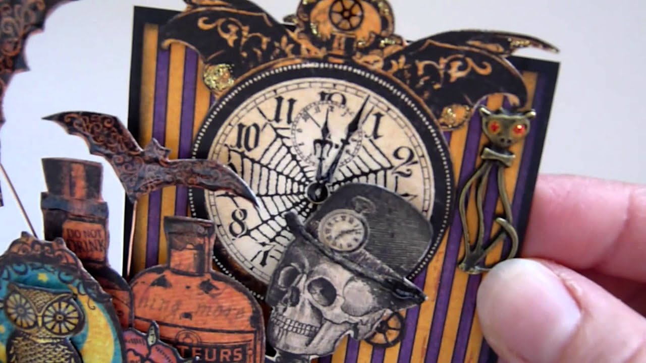 Graphic 45 Steampunk Spells Pop Up Box Card