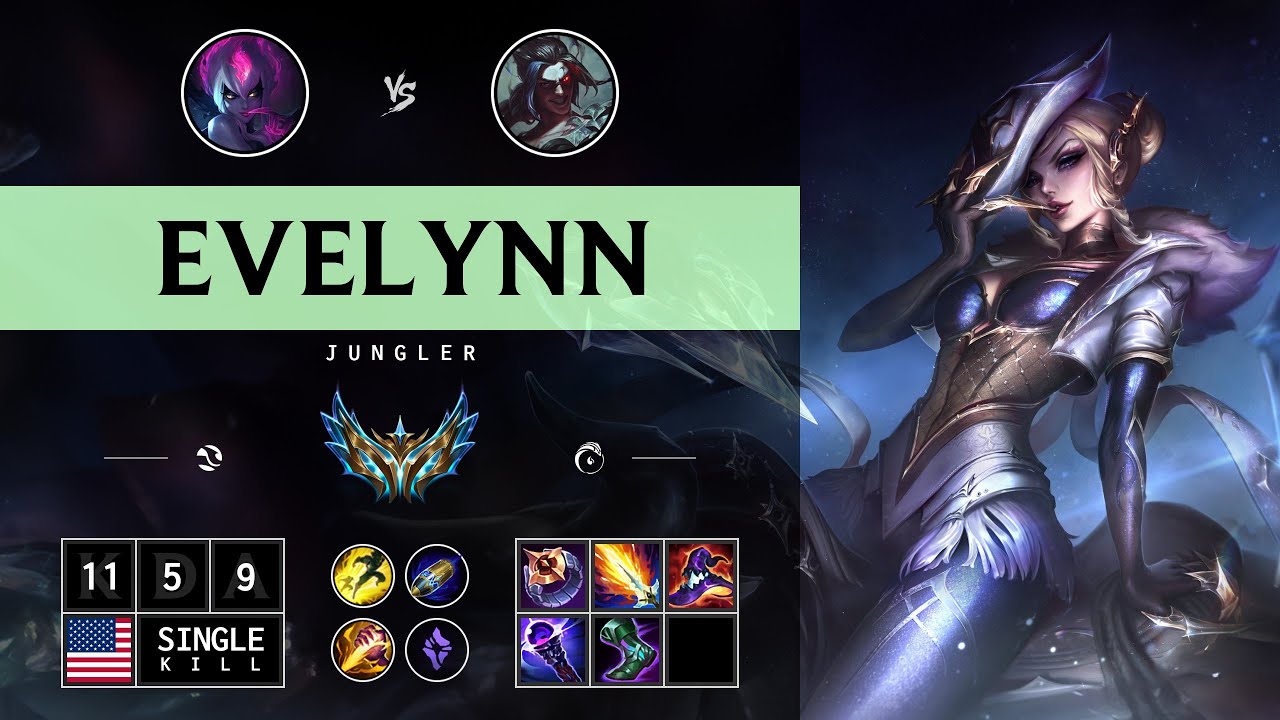 Evelynn Jungle vs Kayn - NA Challenger Patch 14.12