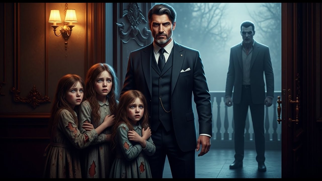 Three Girls Hiding in His Mansion Changed Everything | Billionaire Adopts Triplets to Save Them