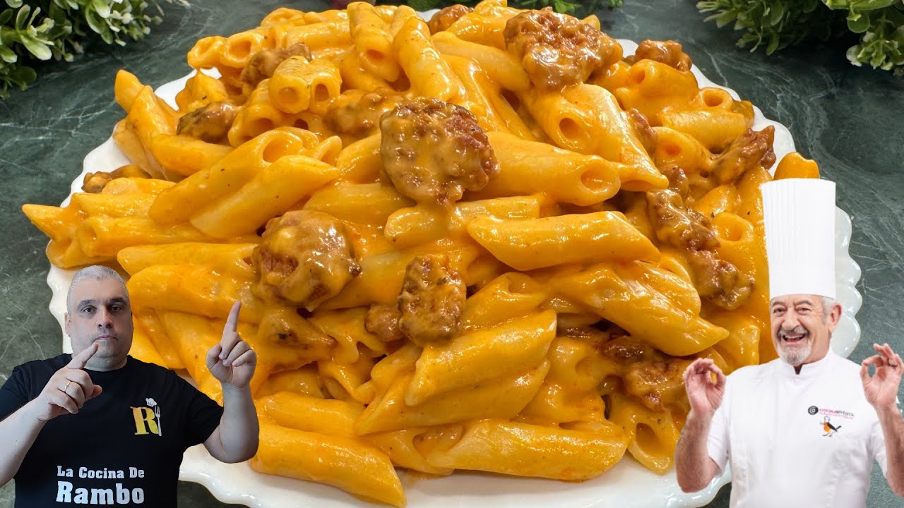 😎 Macarrones con chorizo y salsa aurora de Karlos Arguiñano 💥 BRUTAL