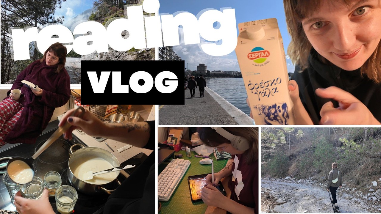 READING VLOG - μονοπάτι στον Όλυμπο, ρυζόγαλο, βιβλιοσυζήτηση κά