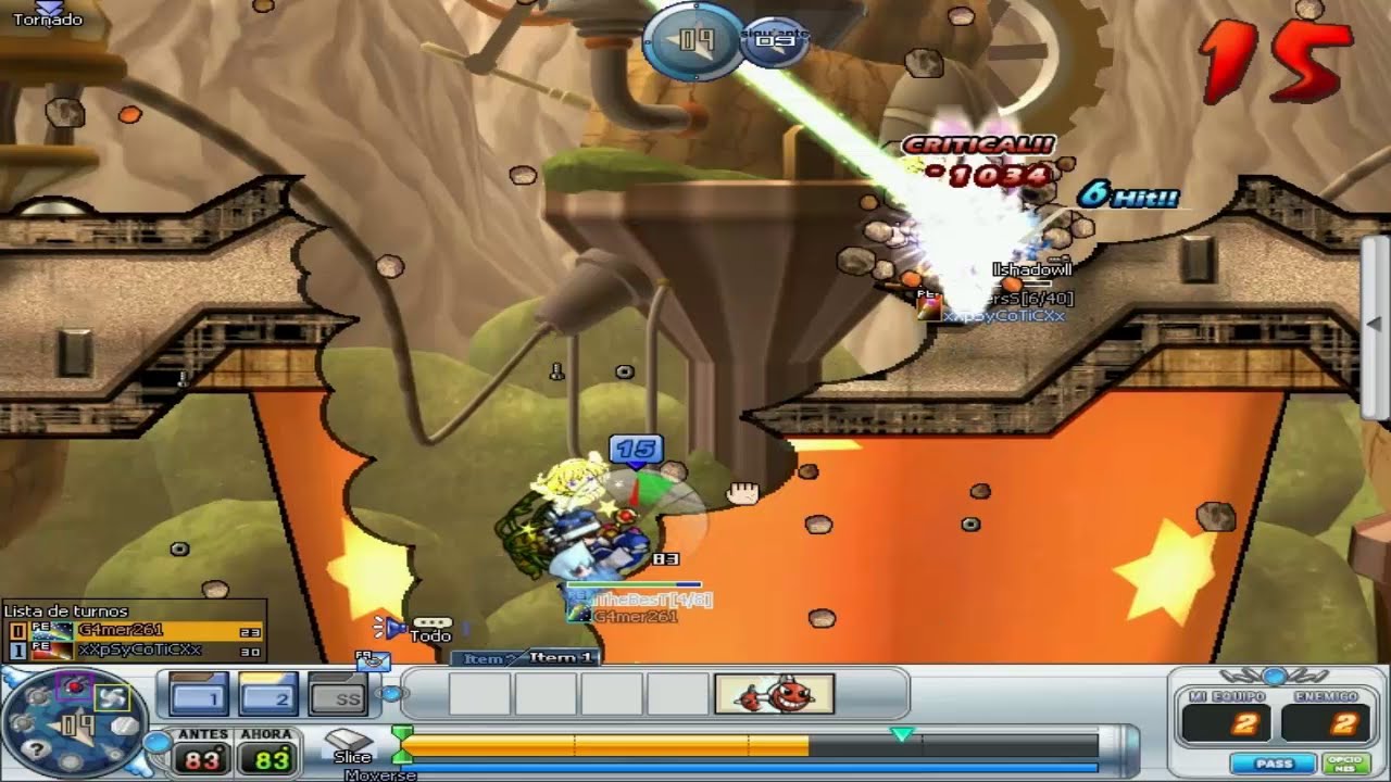 ◄ Gunbound Latino ► →  Mage vs Kalsidon -El mas correlón del gb : JOE →xXpSyCoTiCXx/DJlRockerSl