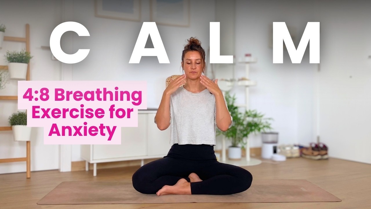 Calming Breathwork | 4:8 Guided Breathing Exercise For Anxiety
