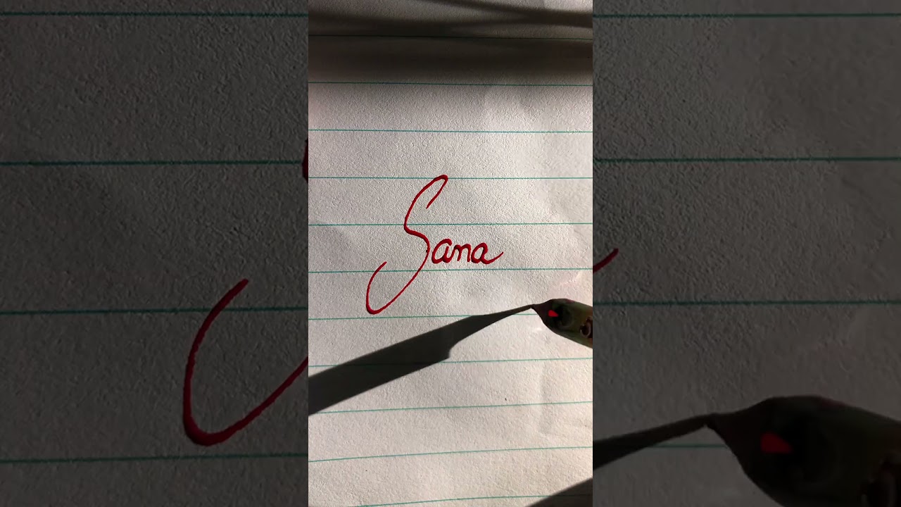 Sana #asmr #satisfying #cursivewriting #calligraphymasters