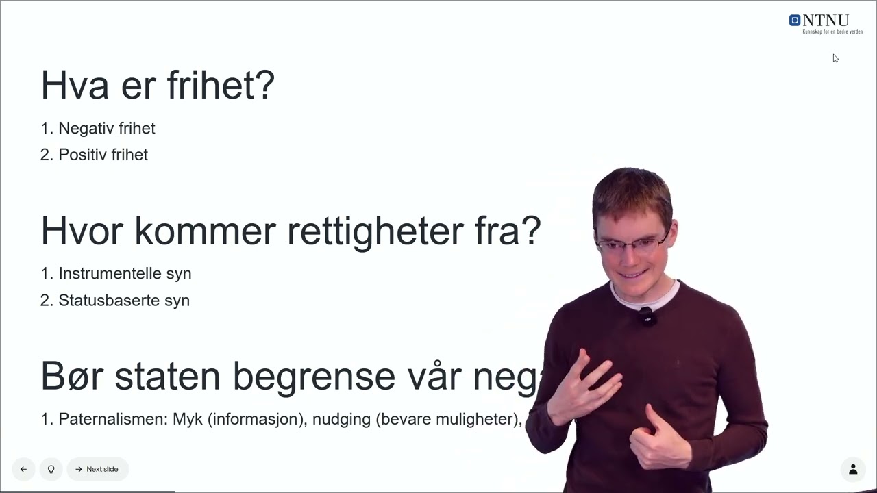 Del 5: Intro. til politisk filosofi