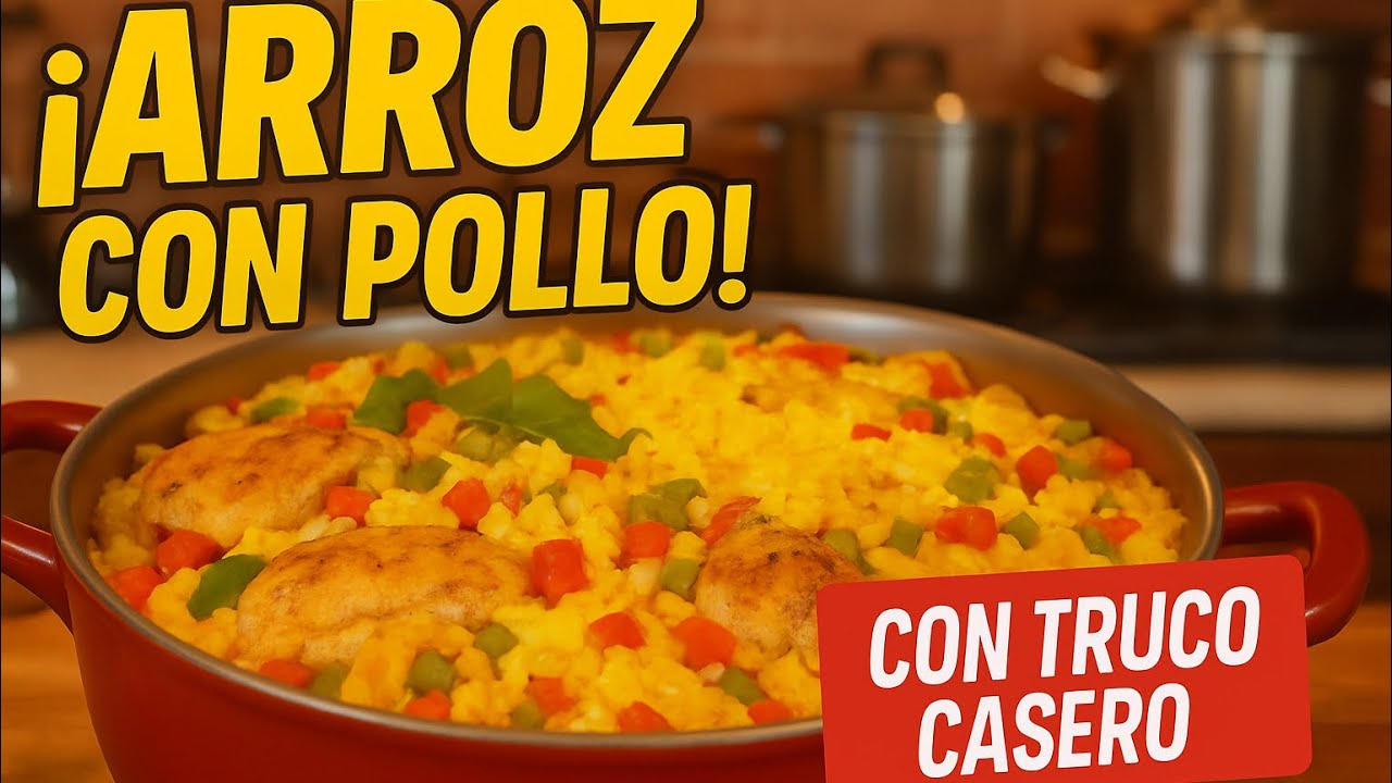Arroz con Pollo Fácil y Barato- Rinde Mucho y Queda Riquísimo! Receta Casera!