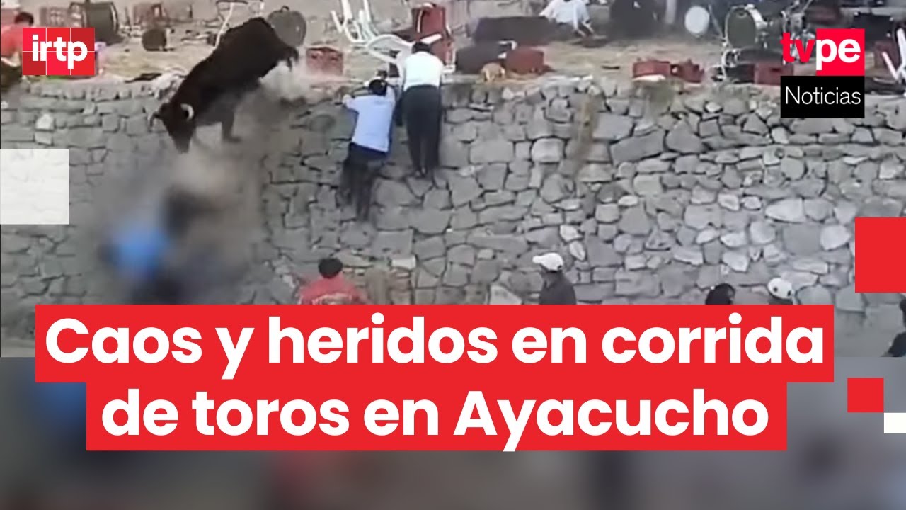 Toro se escapa de ruedo y deja 30 heridos, seis de ellos graves, en una comunidad de Ayacucho