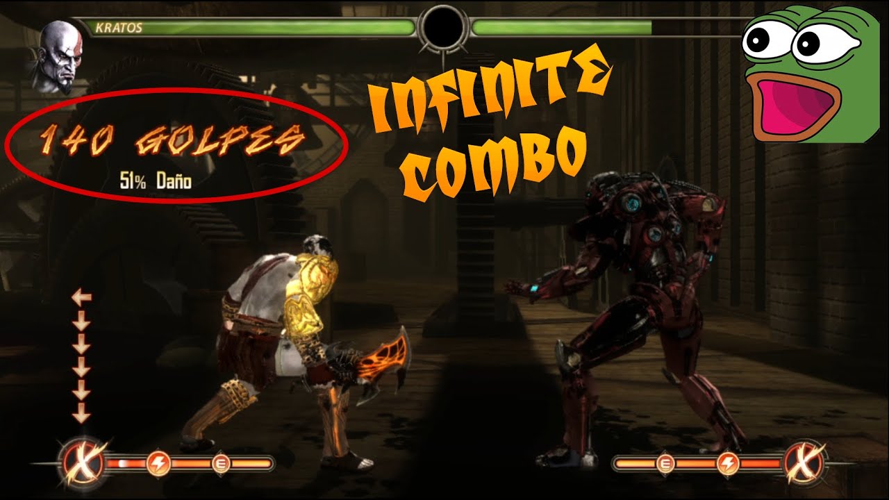 KRATOS IS BROKEN INFINITE COMBO MORTAL KOMBAT 9 PS3