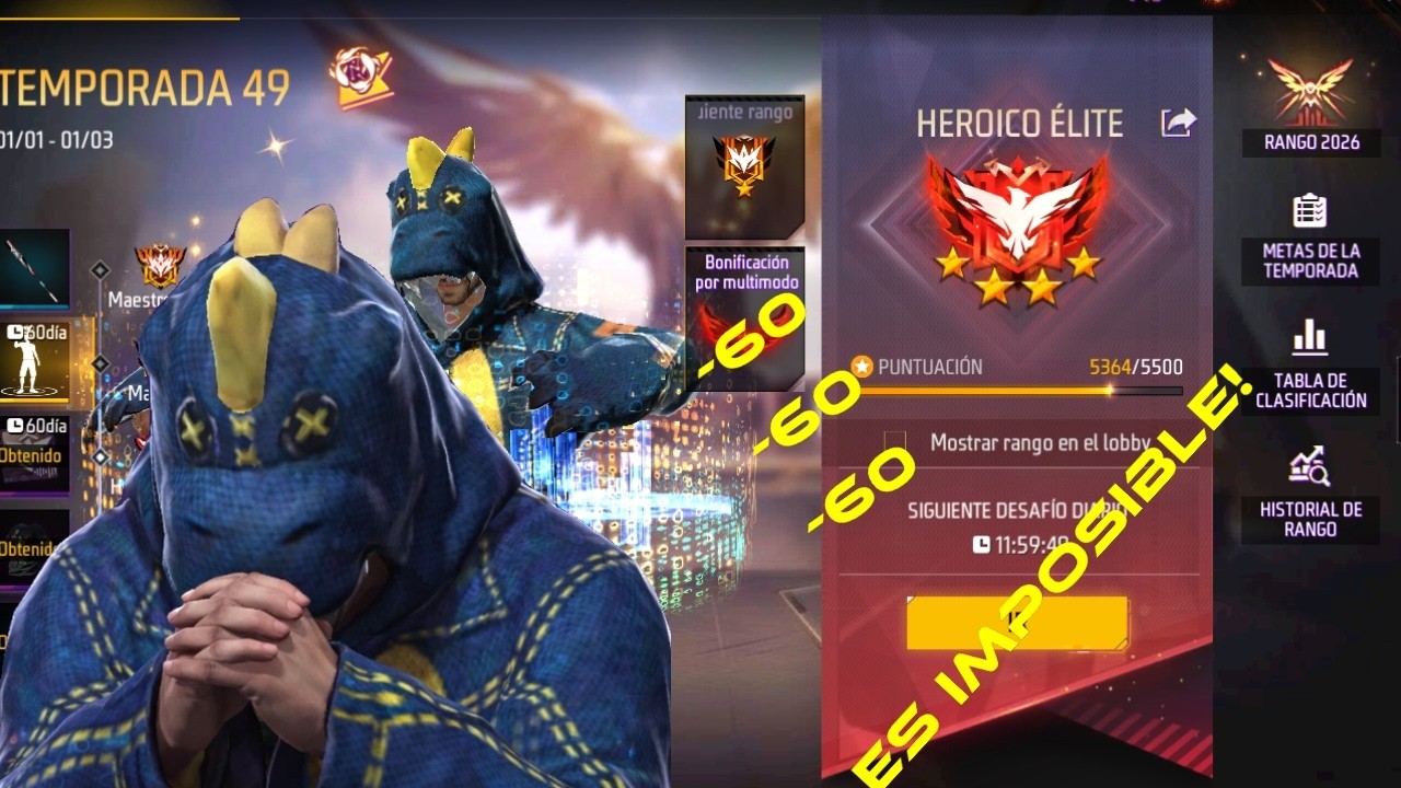 NO PENSE QUE FUERA TAN DIFICIL SUBIR A MAESTRO EN FREE FIRE! - CAMINO A MAESTRO #1 🔥😱