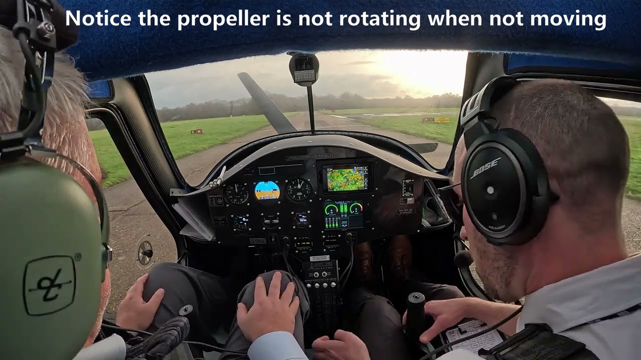 First practice lesson on a Pipistrel Velis 100% Electric Aircraft