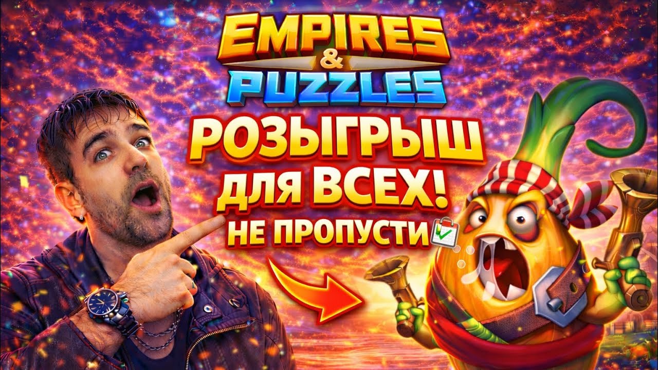 РОЗЫГРЫШЕ ДЛЯ ВСЕХ / ПРИЗЫВ ОВОЩЕЙ / в империя пазлов / EMPIRES AND PUZZLES 