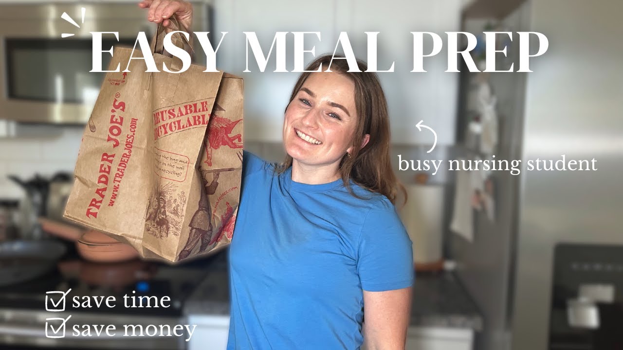 HOW I GROCERY SHOP & MEAL PREP in nursing school