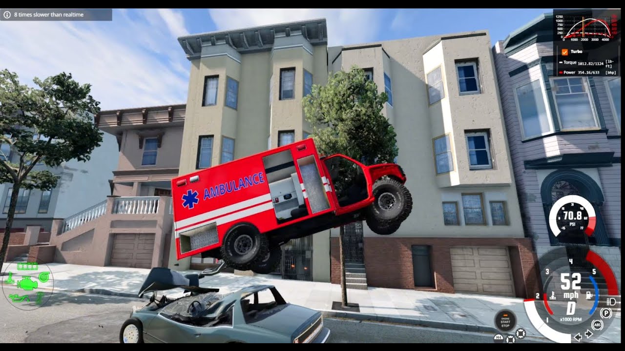 Slow Motion Crashes #1 (Unusual Vehicles) - BeamNG.drive