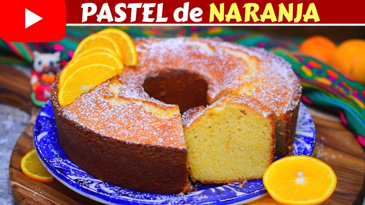 PASTEL de NARANJA🍊 Húmedo y ESPONJOSO Fácil de hacer Dulce Hogar Recetas