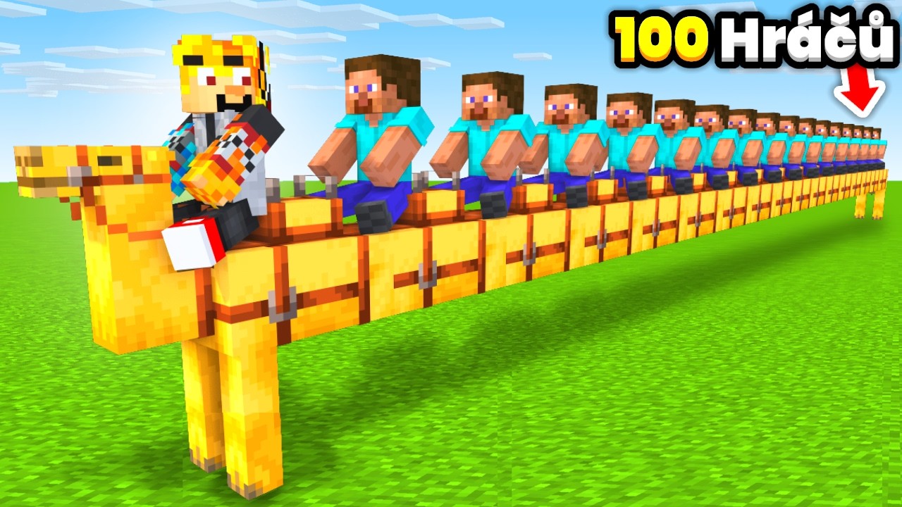 100 Hráčů souboj na Minecraft MOBECH