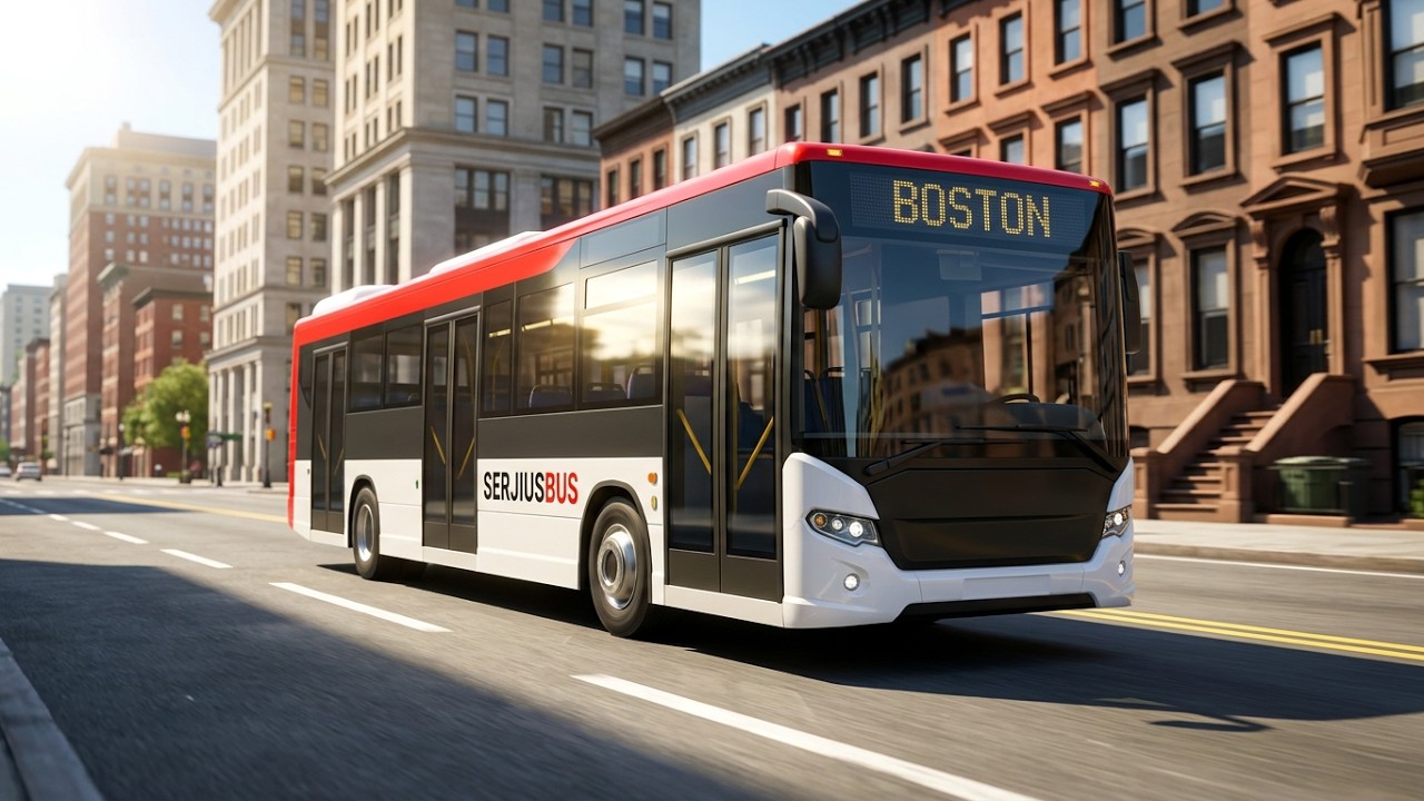 🚌New realistic Bus in Boston. Bus Simulator EVO. Android Gameplay.  Openworld driving.