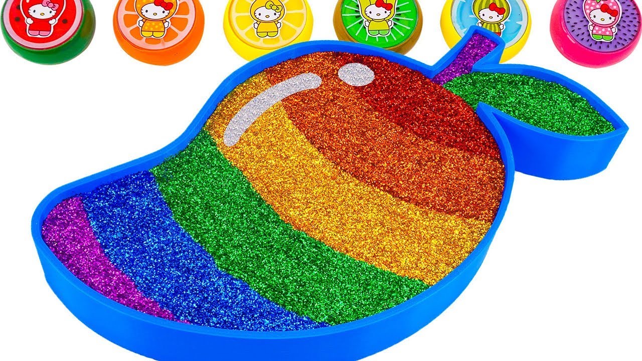 ASMR Video | How To Make Rainbow Mango Bathtub With Glitter Slime