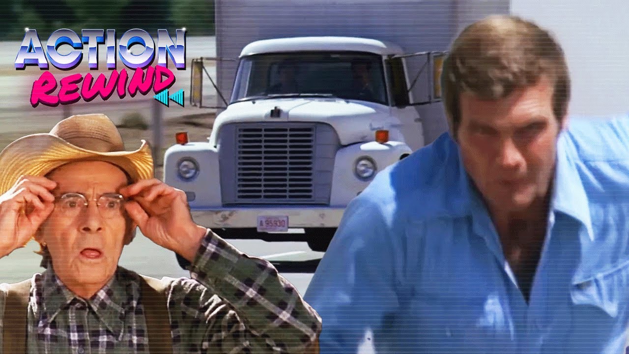 Steve Austin Uses Bionic Legs To Chase Down Speeding Truck | Six Million Dollar Man | Action Rewind