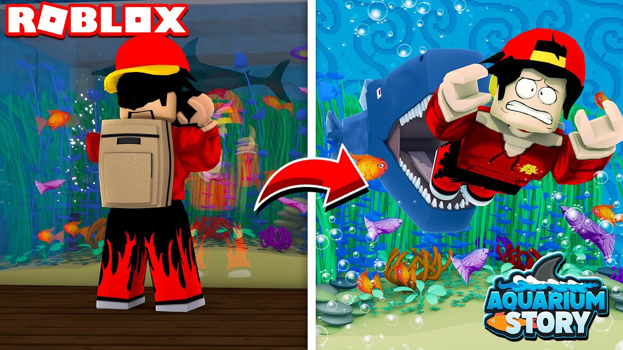 ROBLOX AQUARIUM STORY....... THERE'S A SHARK!!!