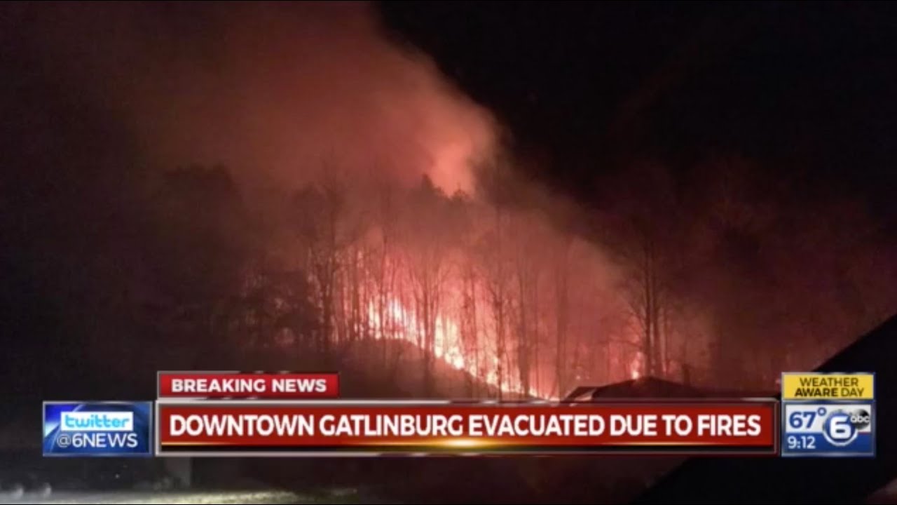 Gatlinburg Wildfire Coverage: 11/28/16 (9pm-12am) on WATE-TV