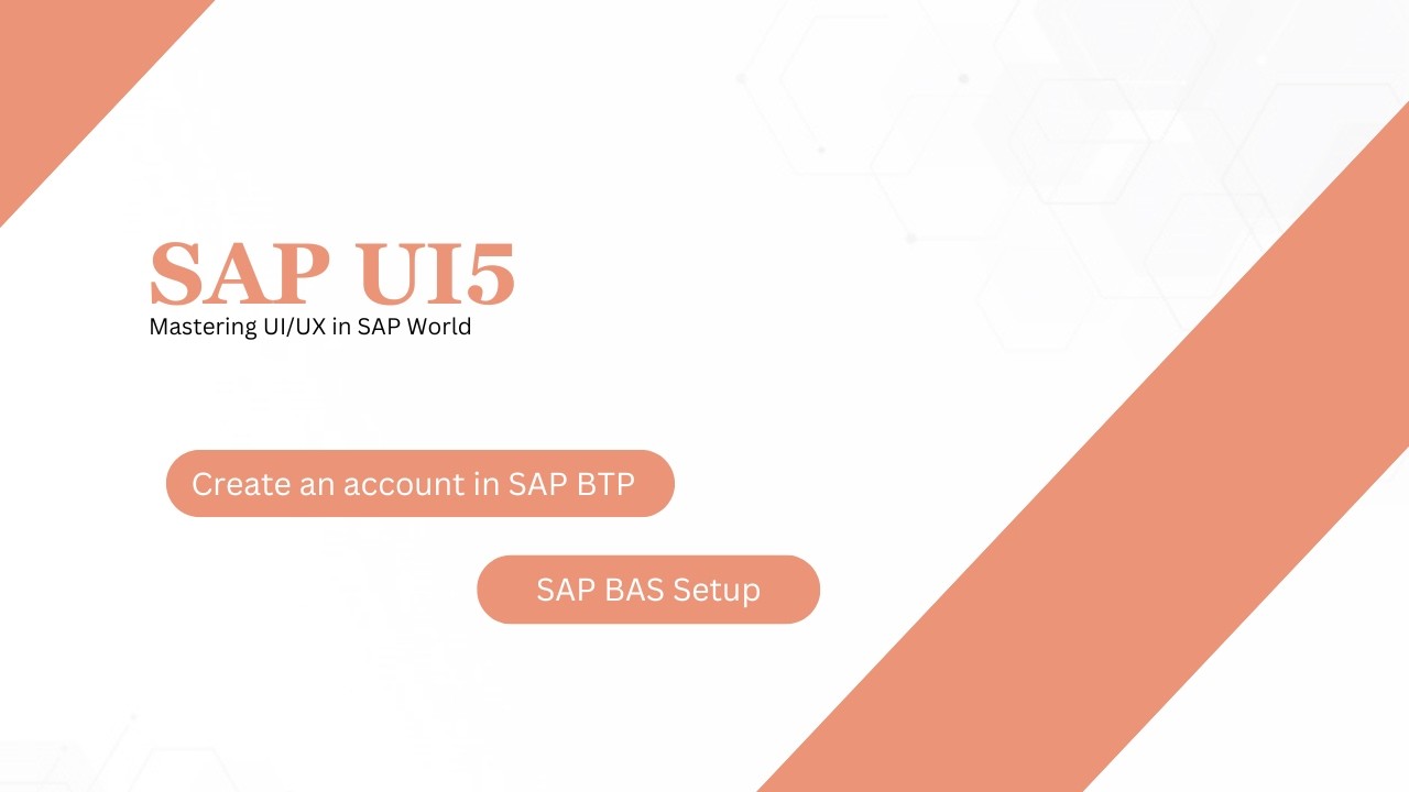 SAP BTP Account Set Up | SAP UI5 | KITS Learning