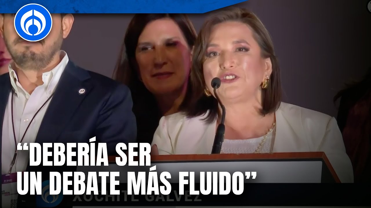 Xóchitl tras el debate: Arremete contra formato de debate
