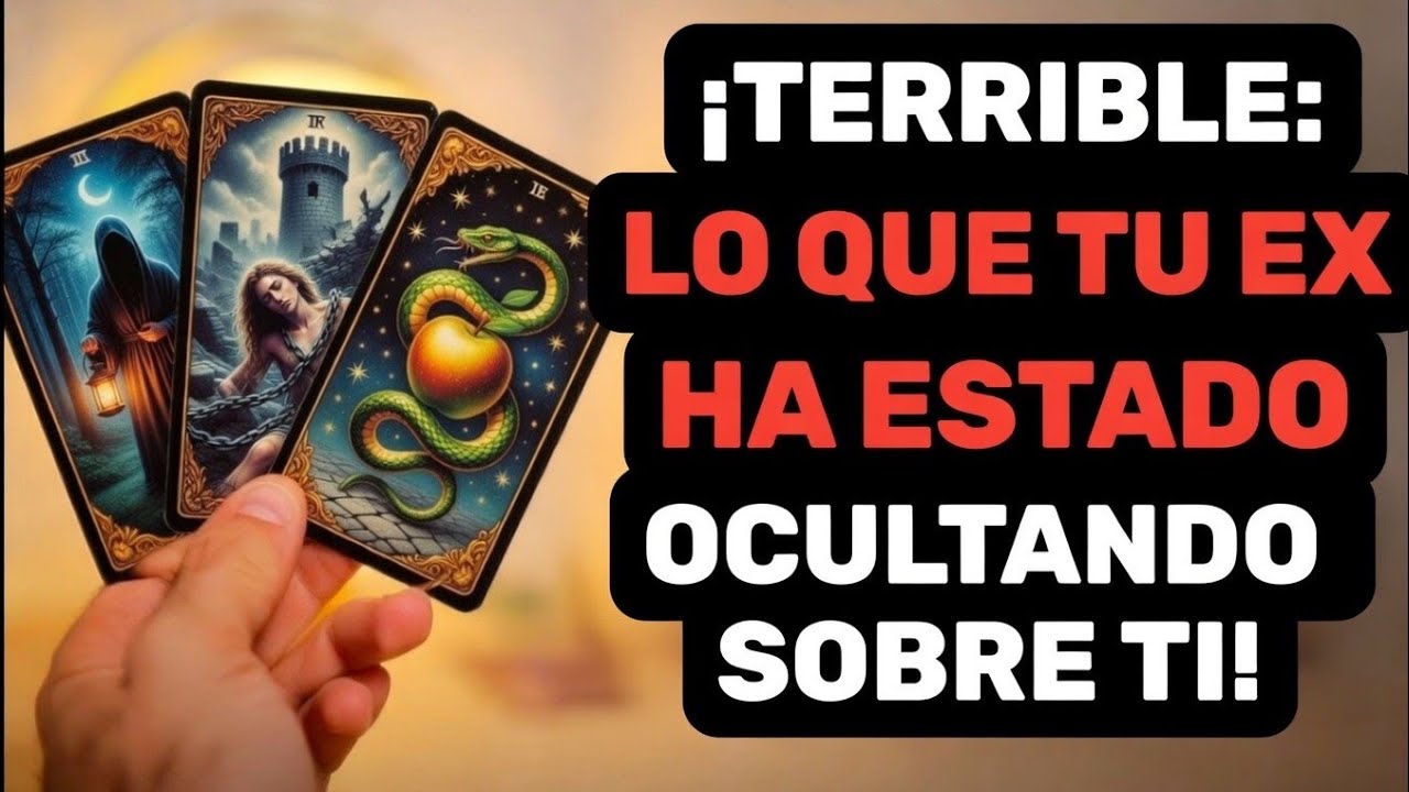 ¡ESCÁNDALO TERRIBLE: TU EX REVELA LA VERDAD SOBRE TI Y CÓMO TE TRAICIONÓ! tarot interactivo amor