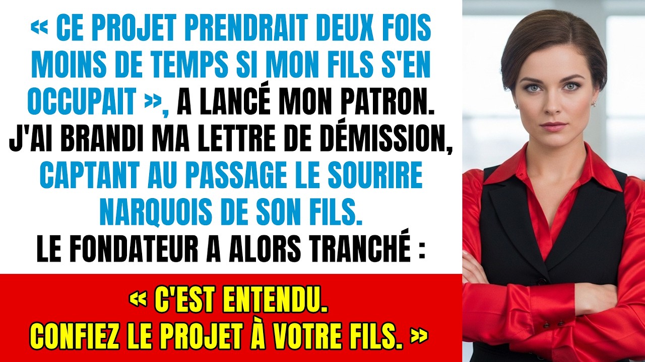 Mon patron m'a humiliée pour placer son fils : ma démission a provoqué la chute de son empire secret