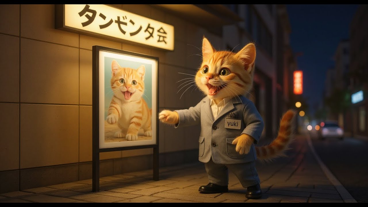 【働く社畜ねこユキ】いらっしゃいませ!! 劇場バイト猫ユキの一日に密着  | Working Corporate Slave Cat Yuki a day as a Theater PartTimer