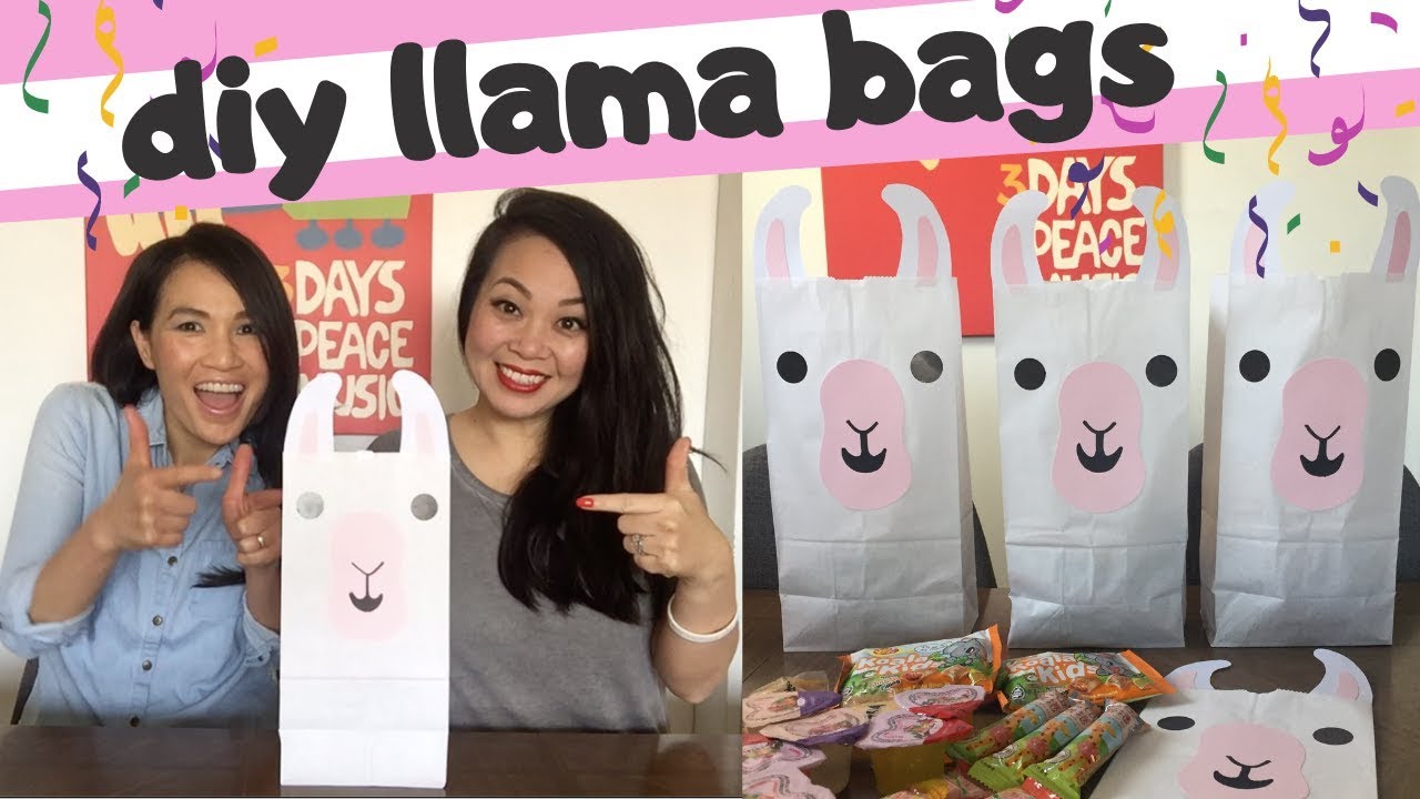 How To Make DIY Llama Party Favor Bags