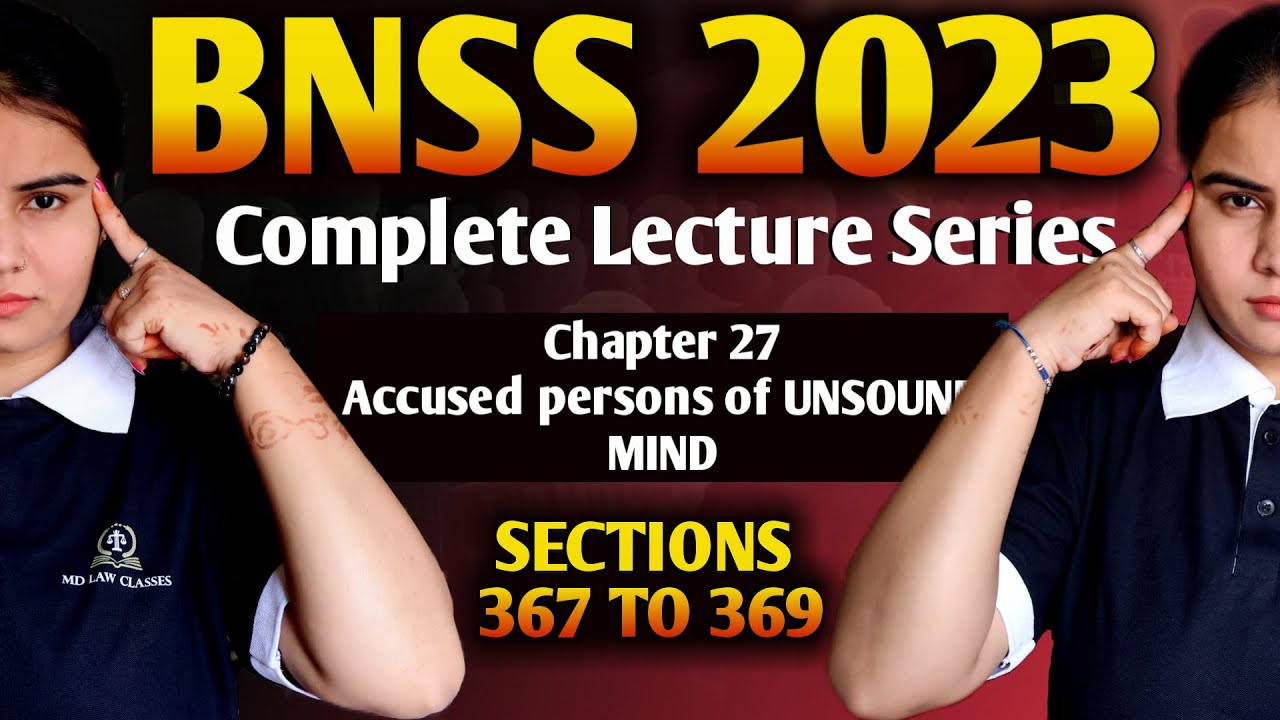BNSS 2023 || CHAPTER 27 BY MD LAW CLASSES