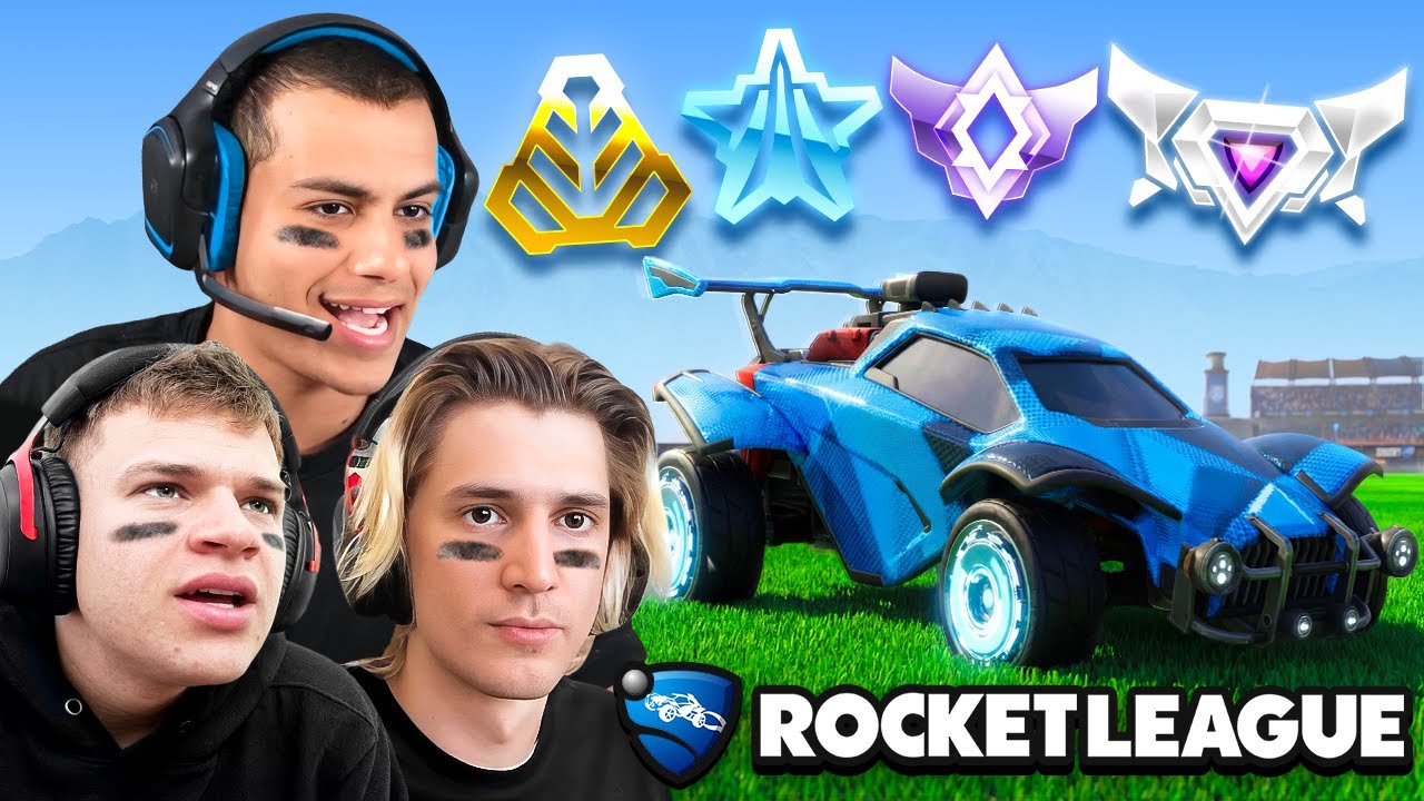 I Tried Ranked Rocket League With Jynxzi & xQc..