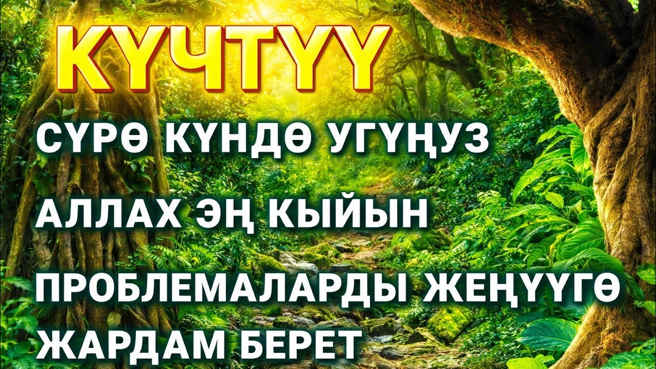 Бактыга тартуучу: Ырыскыны чакыруу үчүн бул аятты кыскача ойнотуңуз