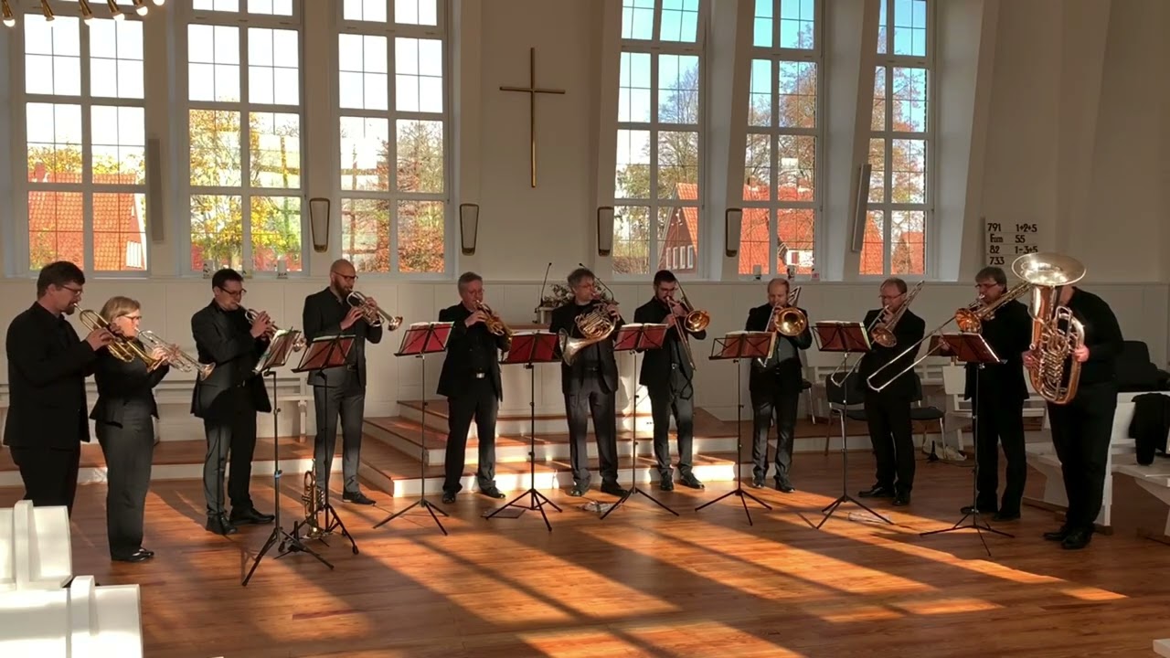 MORAVIAN BRASS in der Kirche der Herrnhuter Brüdergemeine Neugnadenfeld mit 