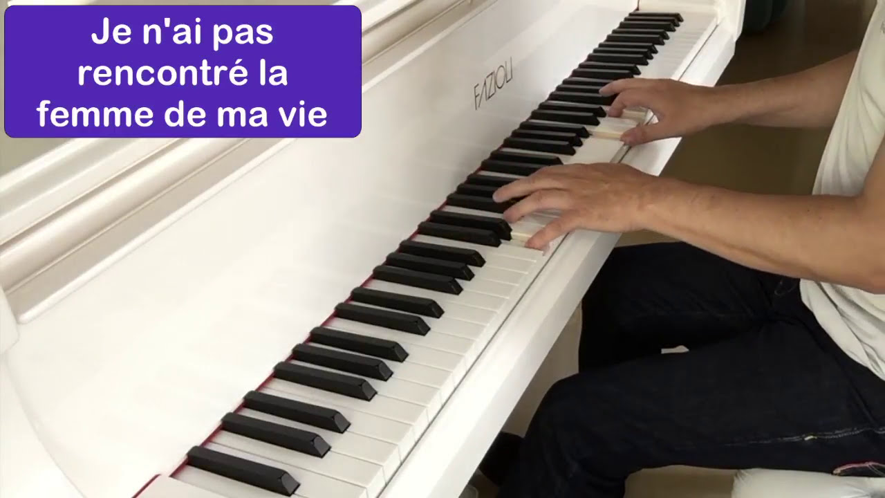 Charles Aznavour - Non, je n'ai rien oublié (avec paroles) - Piano