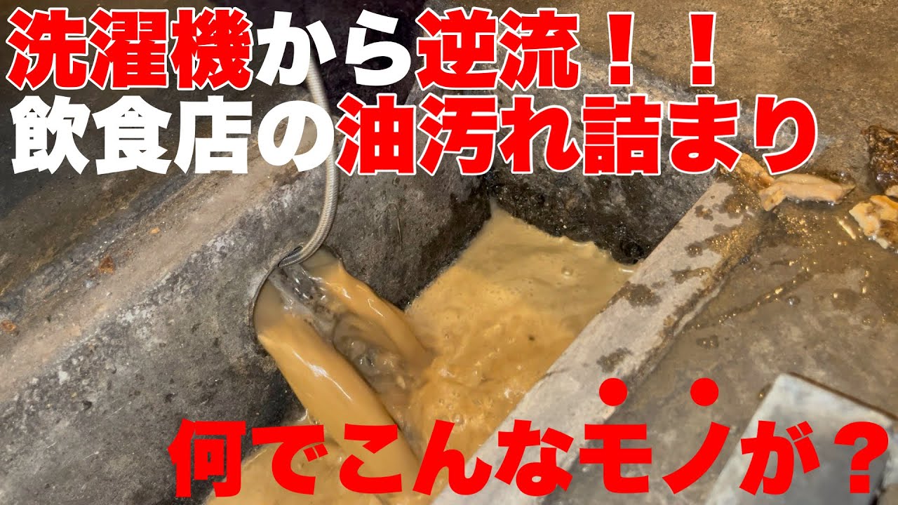 油汚れだけじゃない！？配管にこんなモノが入ってたらそりゃ詰まるわ！！