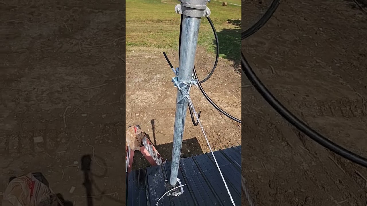 Guy wire for overhead service