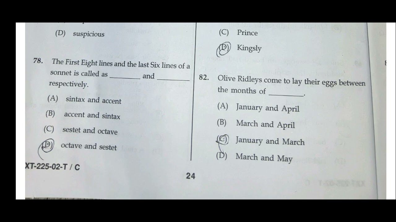 TET PAPER 2  ENGLISH Answer key