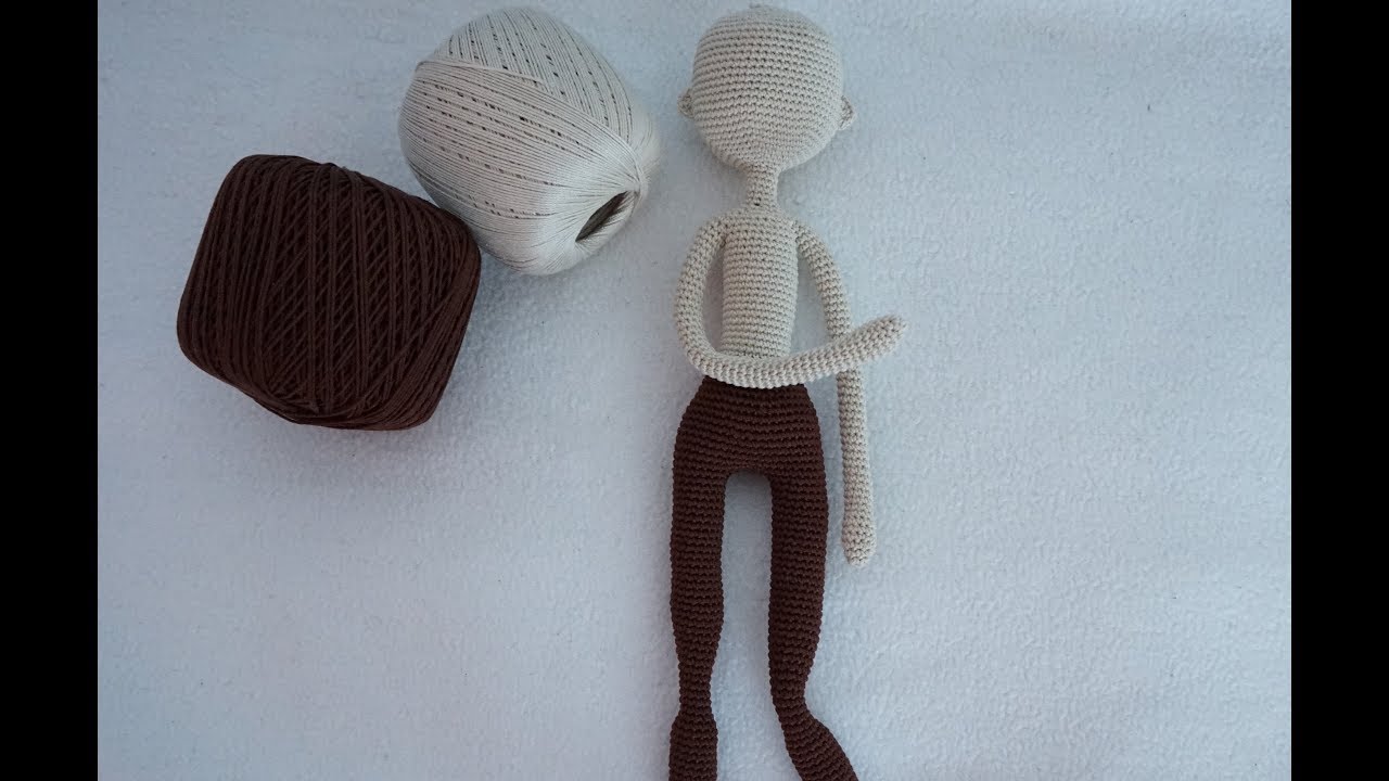 How to crochet slim doll( part 2) / doll  body