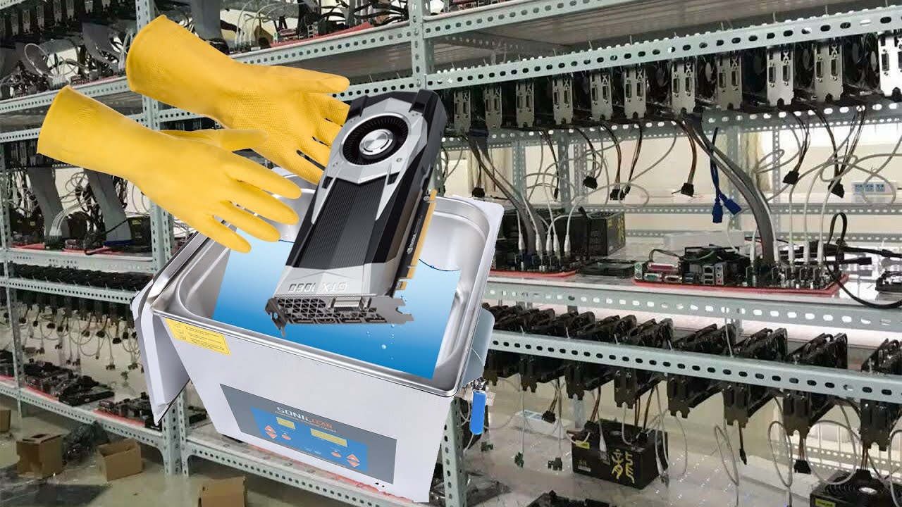 Ultra Sonic Cleaner Scrubbin GPU'S Clean