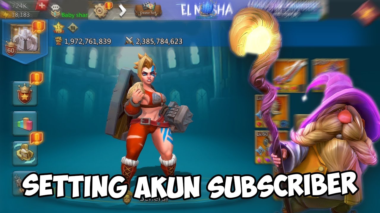 Setting - Setting Akun Subscriber nich - Lords Mobile Indonesia