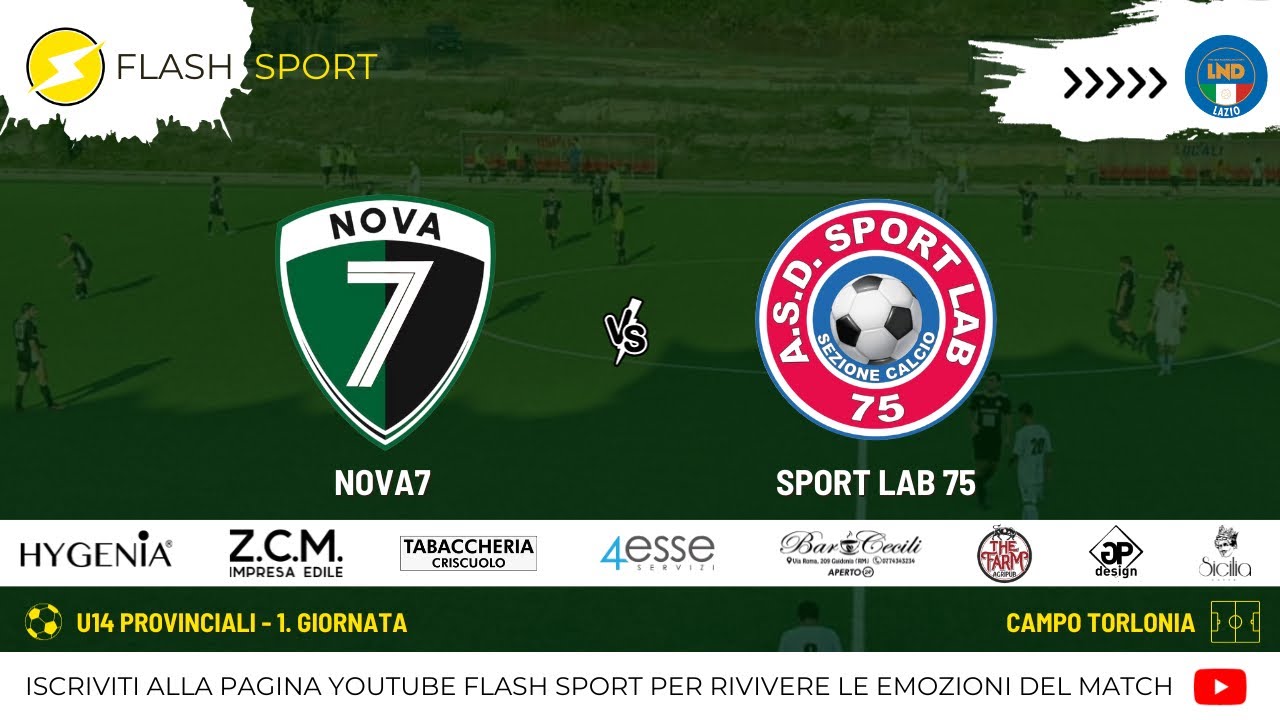 TROPPO SPORT LAB 75 PER LA NOVA 7, ESORDIO AMARO PER I GIOVANISSIMI U14 PROVINCIALI NEROVERDI
