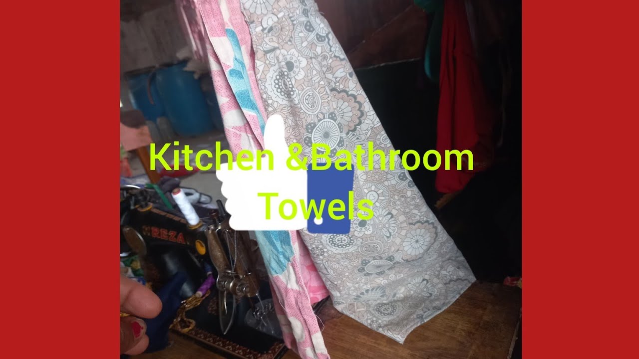 Diy kitchen towel & Bathroom towels making at old   clothes reuse ideas / Priyanka vlogs 