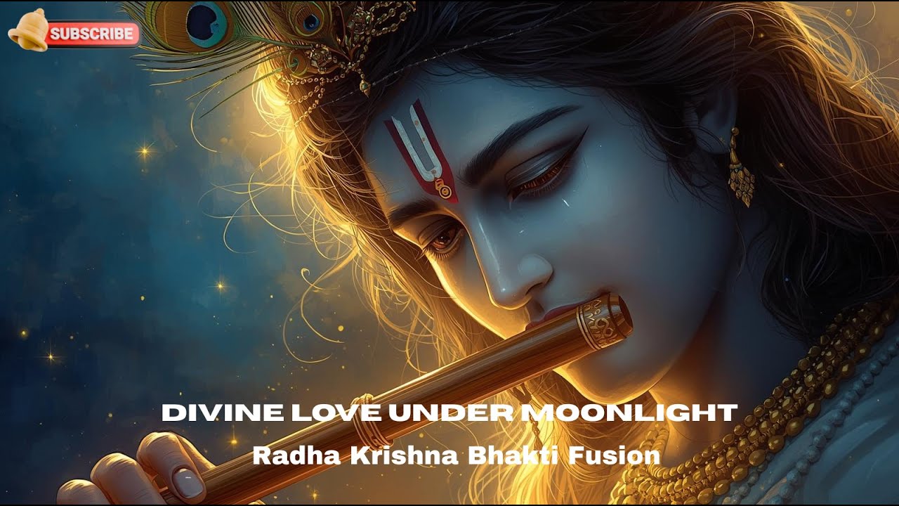 Divine Love Under Moonlight | Krishna Flute | Radha Krishna Bhakti Fusion