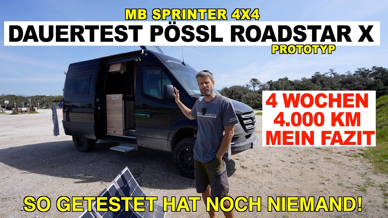 FAZIT DAUERTEST PÖSSL ROADSTAR X, MERCEDES SPRINTER 4X4, Allrad Camper, TravelCampingLiving Test