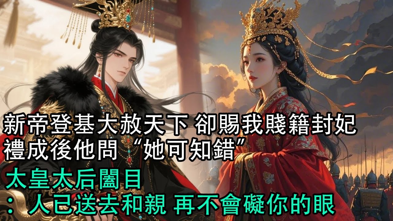 【一口氣看完】新帝登基大赦天下 卻賜我賤籍封妃，禮成後他問“她可知錯”，太皇太后闔目：人已送去和親 再不會礙你的眼#古言 #有聲小說 #情感故事