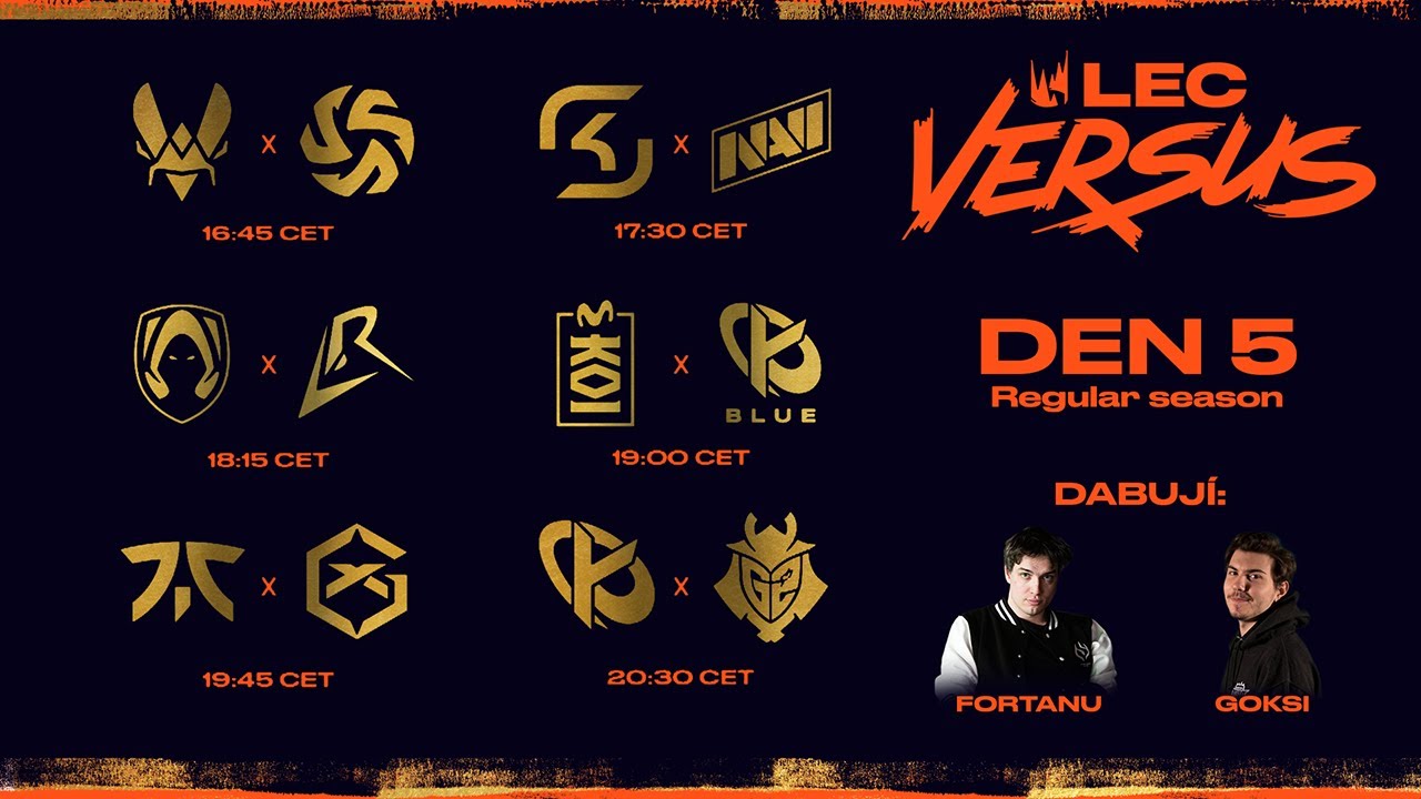 LEC Versus co-stream | D5 - 6x BO1 | Regular Season W2D2 | #WatchLEC