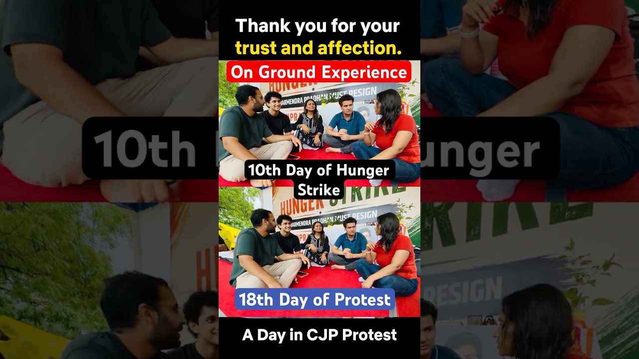 Inside the CJP Hunger Strike at Jantar Mantar 🇮🇳 | On Ground Experience