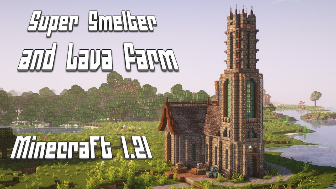 SUPER SMELTER AND LAVA FARM TUTORIAL| Minecraft 1.21