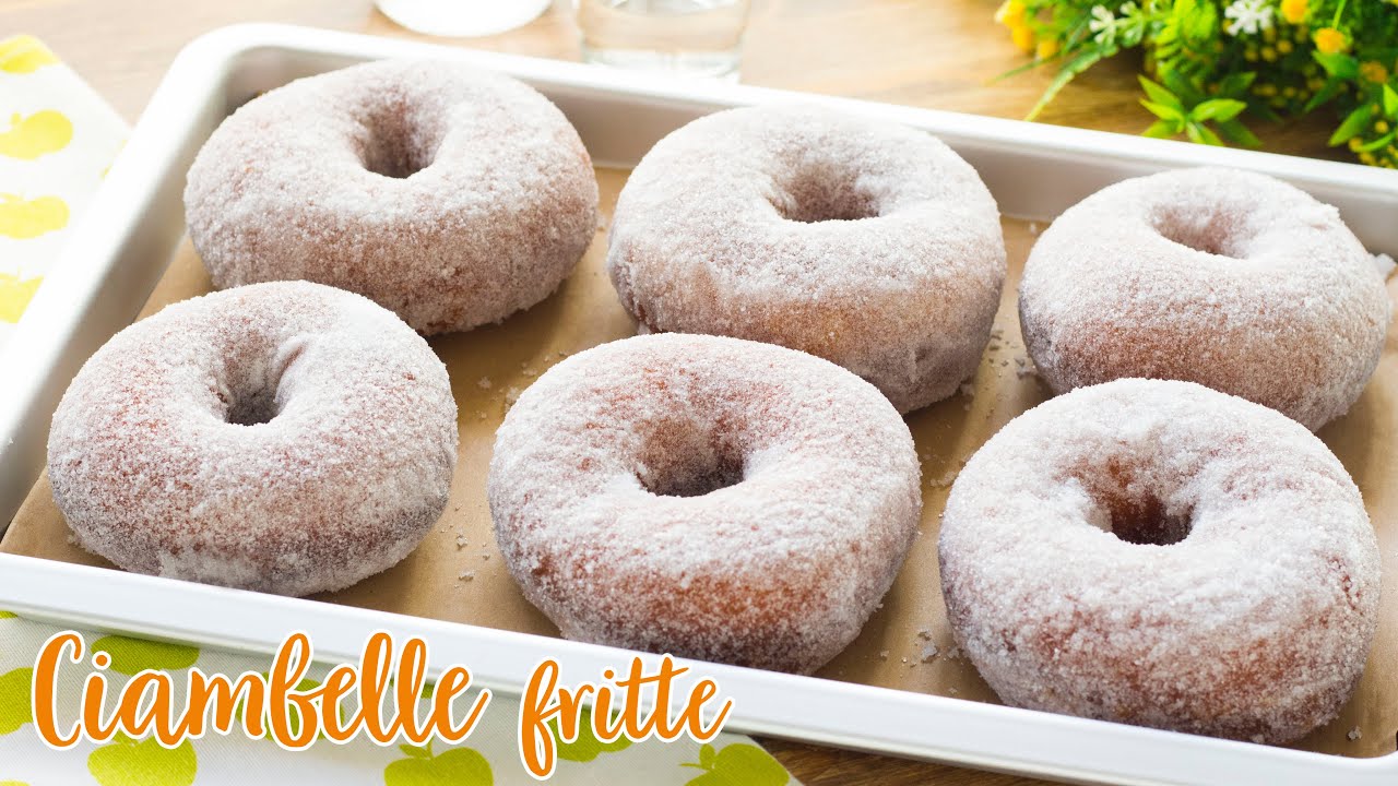 Ciambelle Fritte con lo Zucchero - Ricetta Ciambelle Senza Uova e Senza Patate - 55Winston55